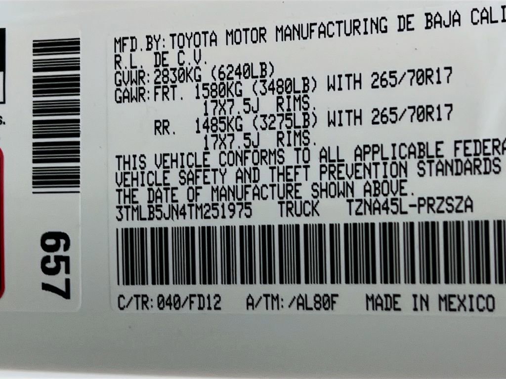 New 2026 Toyota Tacoma TRD Sport AWD/4WD image 26