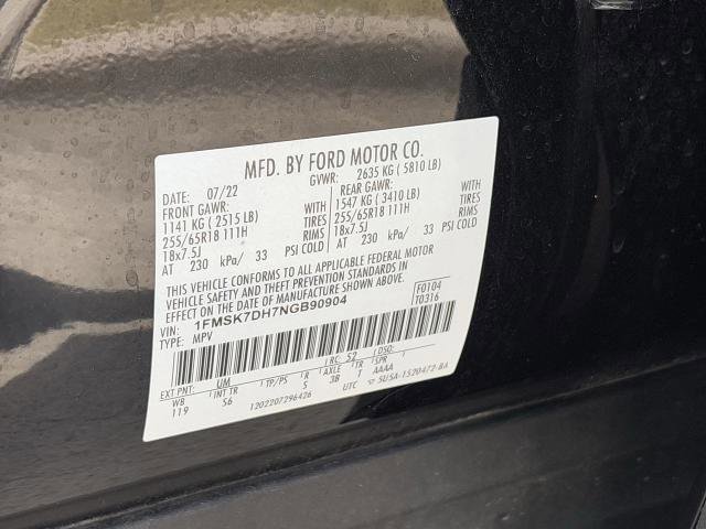 Certified 2022 Ford Explorer XLT w/ Equipment Group 202A image 31