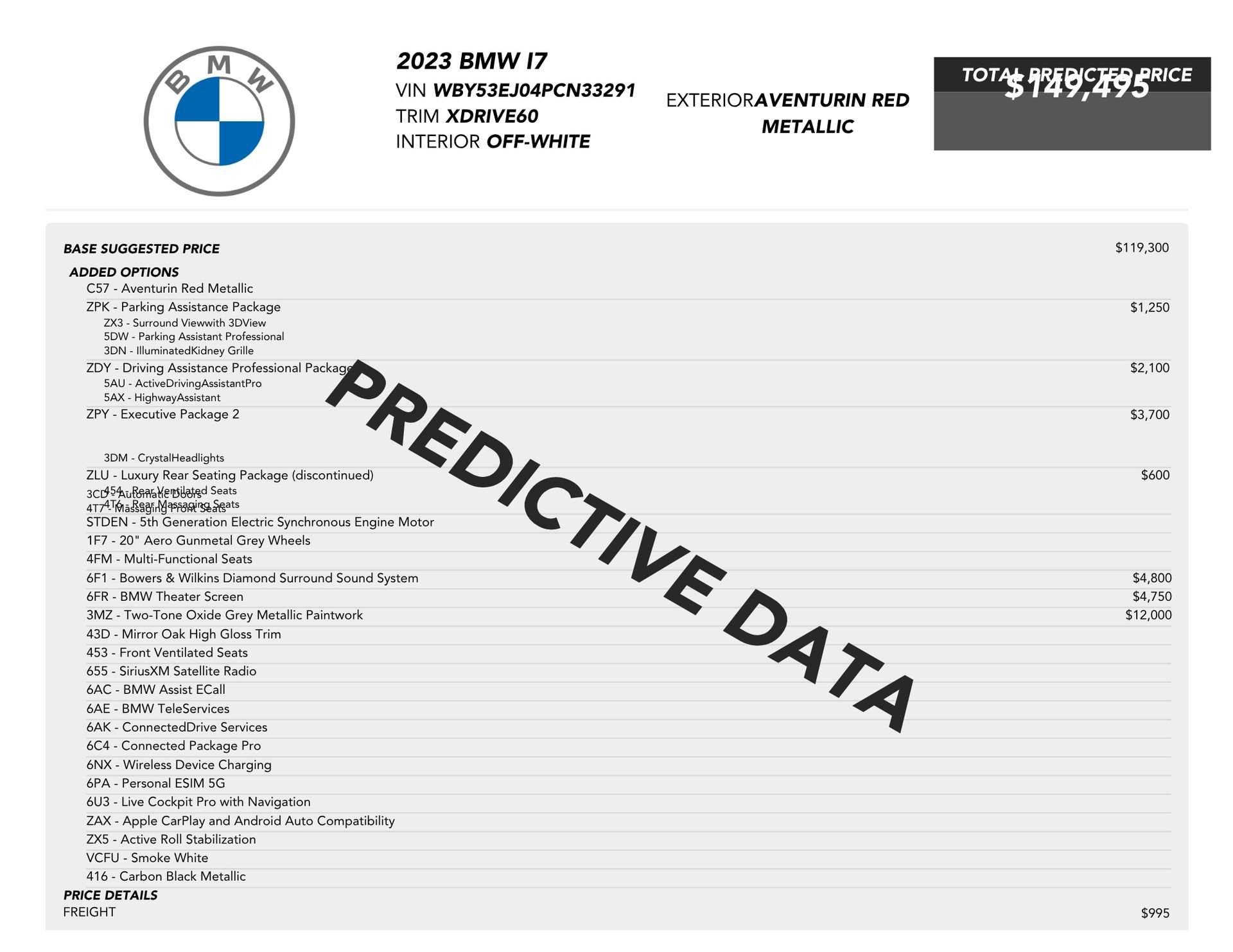 Used 2023 BMW i7 xDrive60 w/ Executive Package 2 image 79