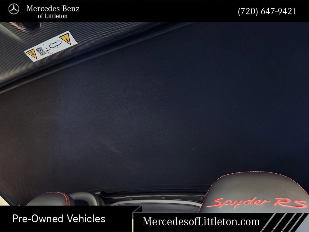 Used 2025 Porsche 718 Boxster Spyder RS w/ Accent Package Logos RWD image 28