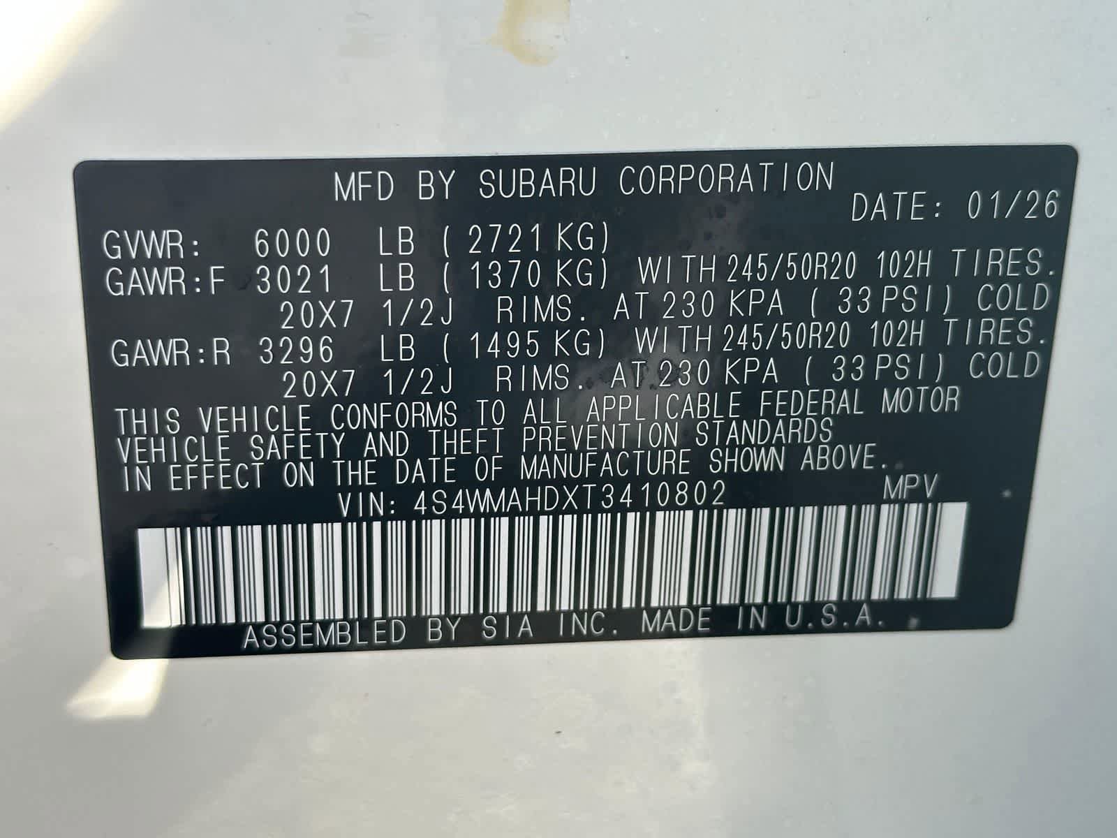 New 2026 Subaru Ascent Limited Bronze AWD/4WD image 28