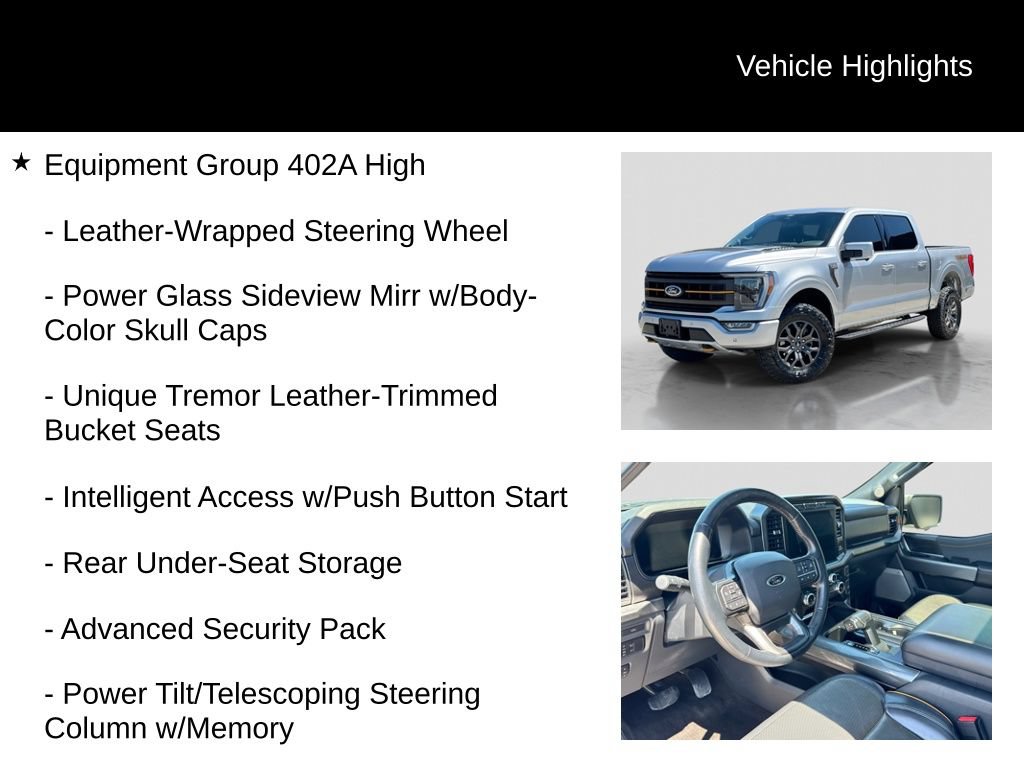 Used 2022 Ford F150 Tremor w/ Equipment Group 402A High AWD/4WD image 21
