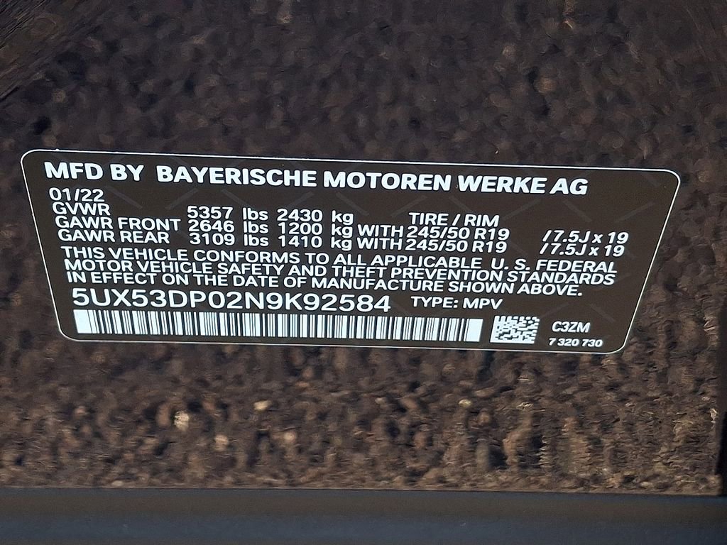 Certified 2022 BMW X3 xDrive30i w/ Premium Package 2 image 25