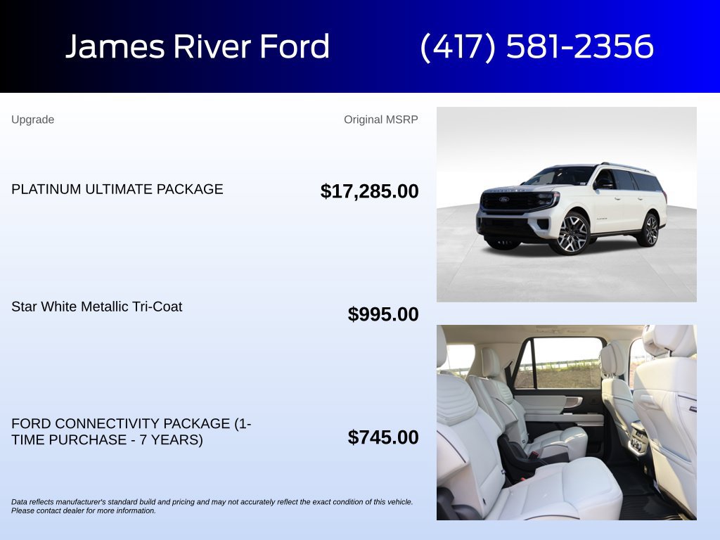 New 2027 Ford Expedition Max Platinum w/ Platinum Ultimate Package AWD/4WD image 5