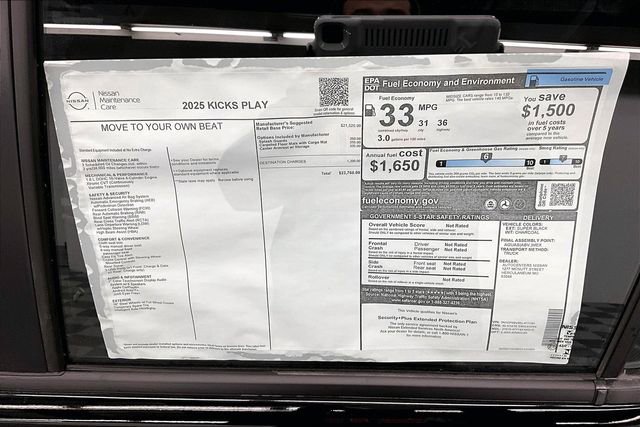 New 2025 Nissan Kicks Play S image 35