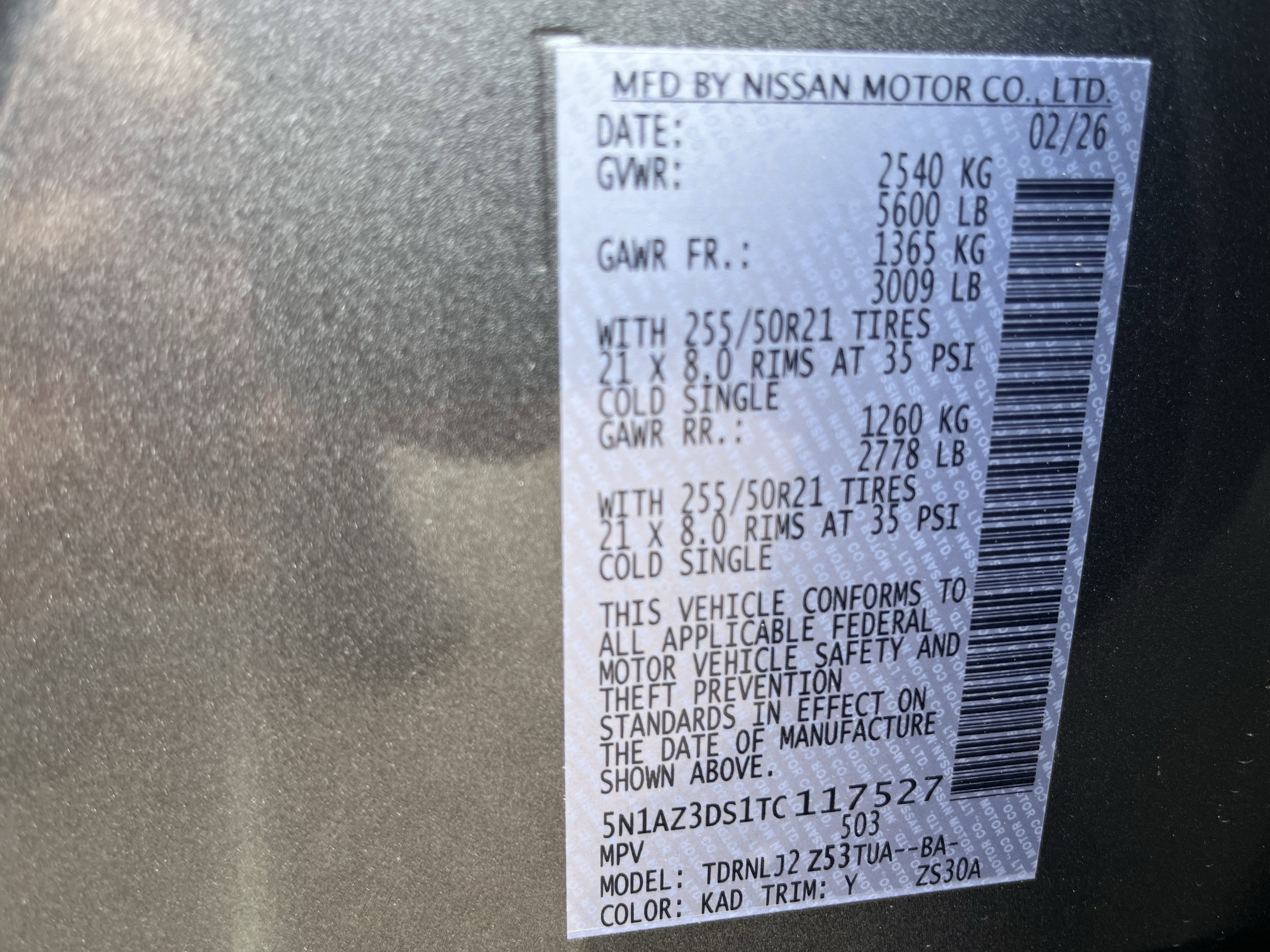 New 2026 Nissan Murano Platinum w/ Cargo Package AWD/4WD image 34