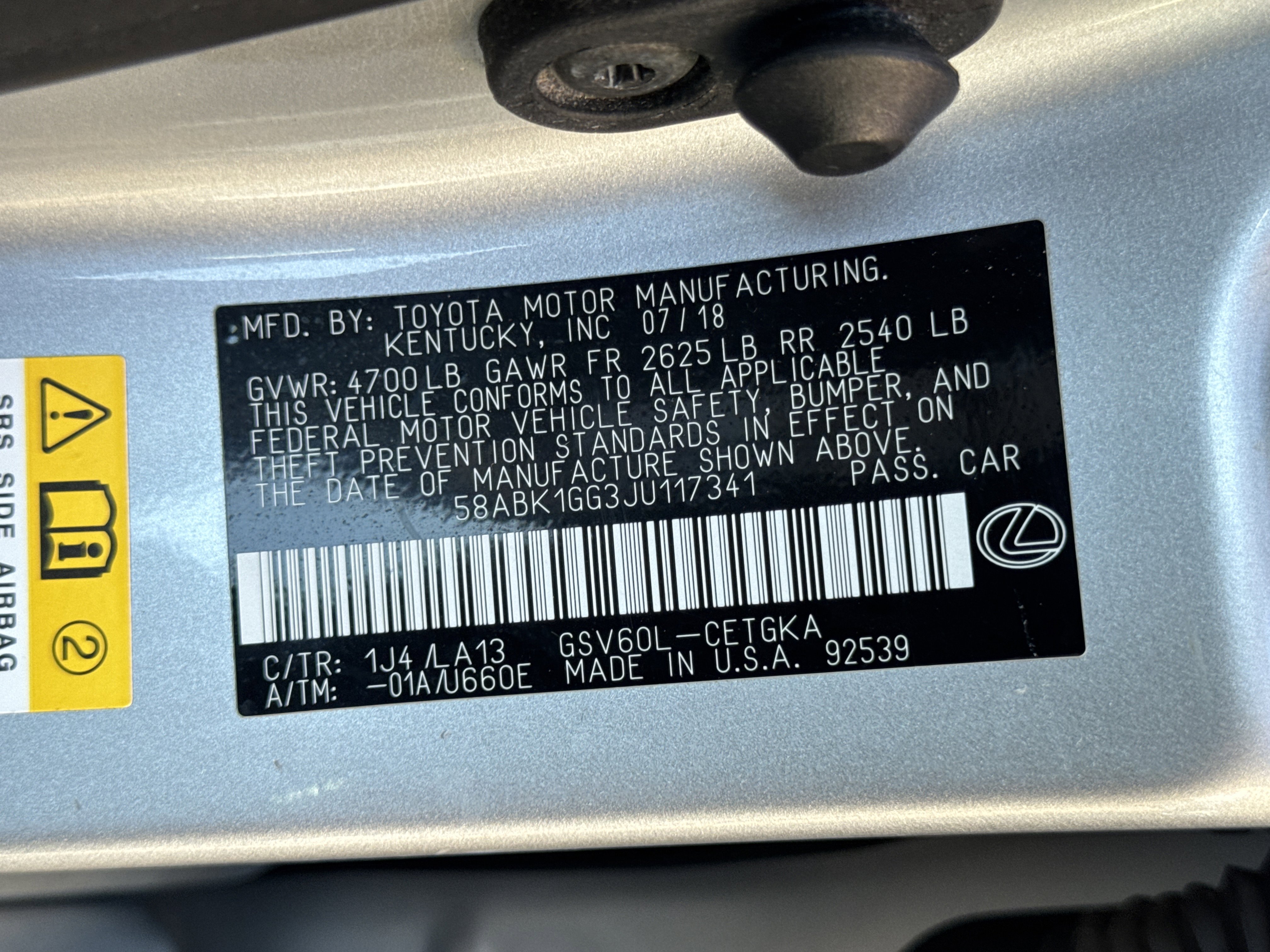 Used 2018 Lexus ES 350 w/ Navigation System Package image 33