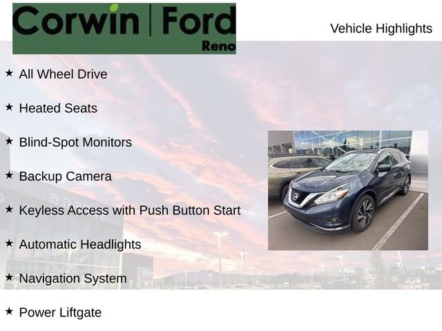 Used 2016 Nissan Murano Platinum w/ Platinum Technology Package AWD/4WD image 8