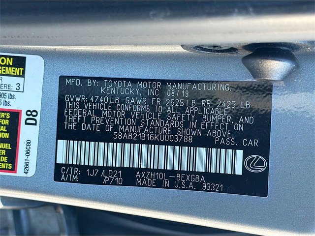 Used 2019 Lexus ES 300h image 43