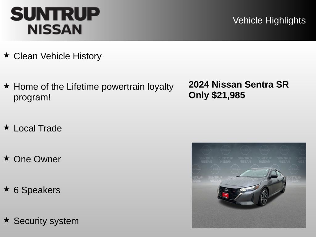 Used 2024 Nissan Sentra SR FWD image 8