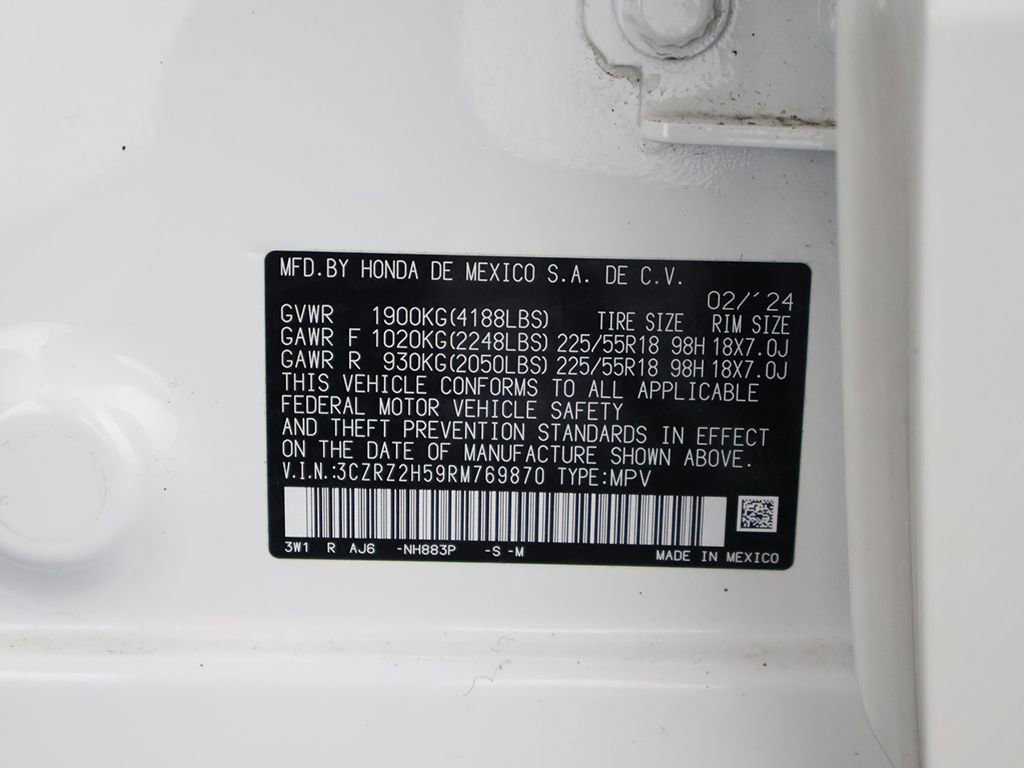 Certified 2024 Honda HR-V Sport image 49