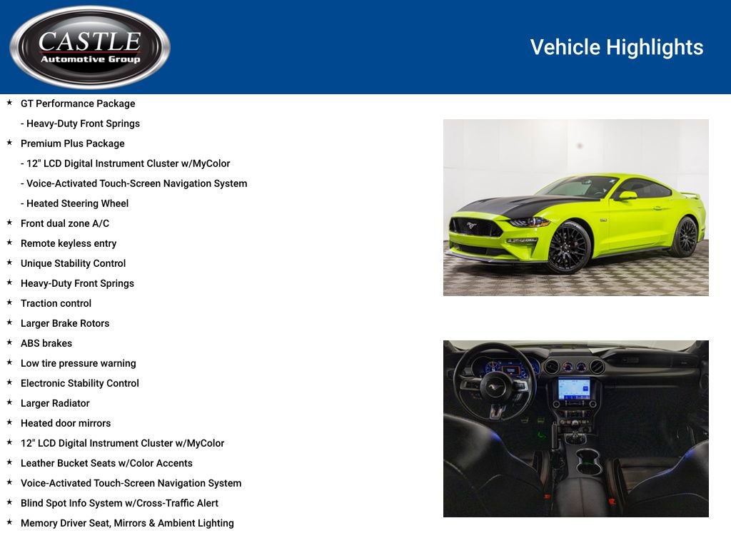 Used 2020 Ford Mustang GT Premium w/ GT Performance Package image 8