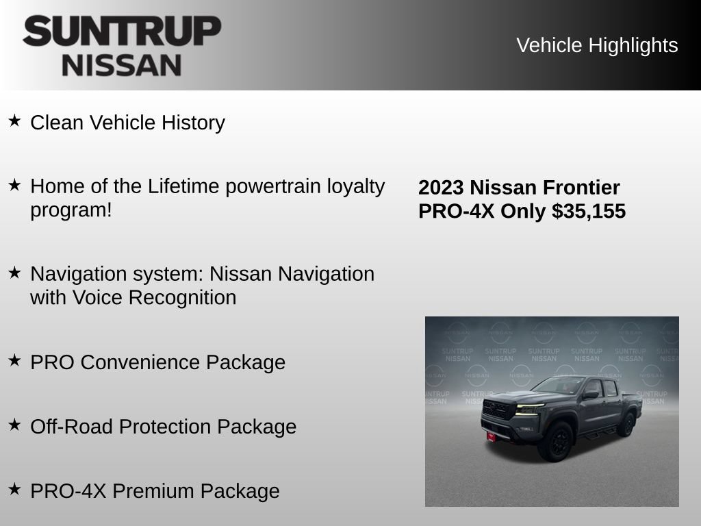 Used 2023 Nissan Frontier PRO-4X w/ Pro-4X Premium Package AWD/4WD image 8