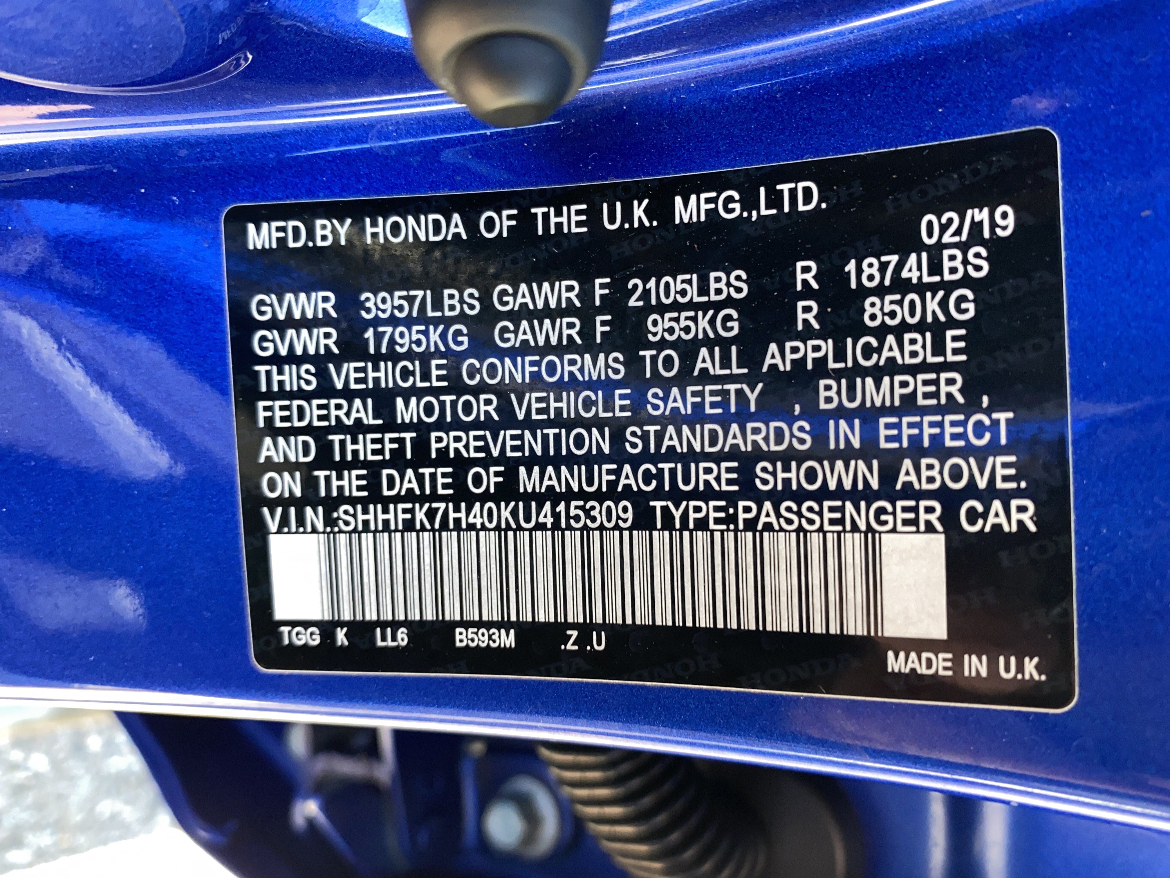Used 2019 Honda Civic Sport image 28