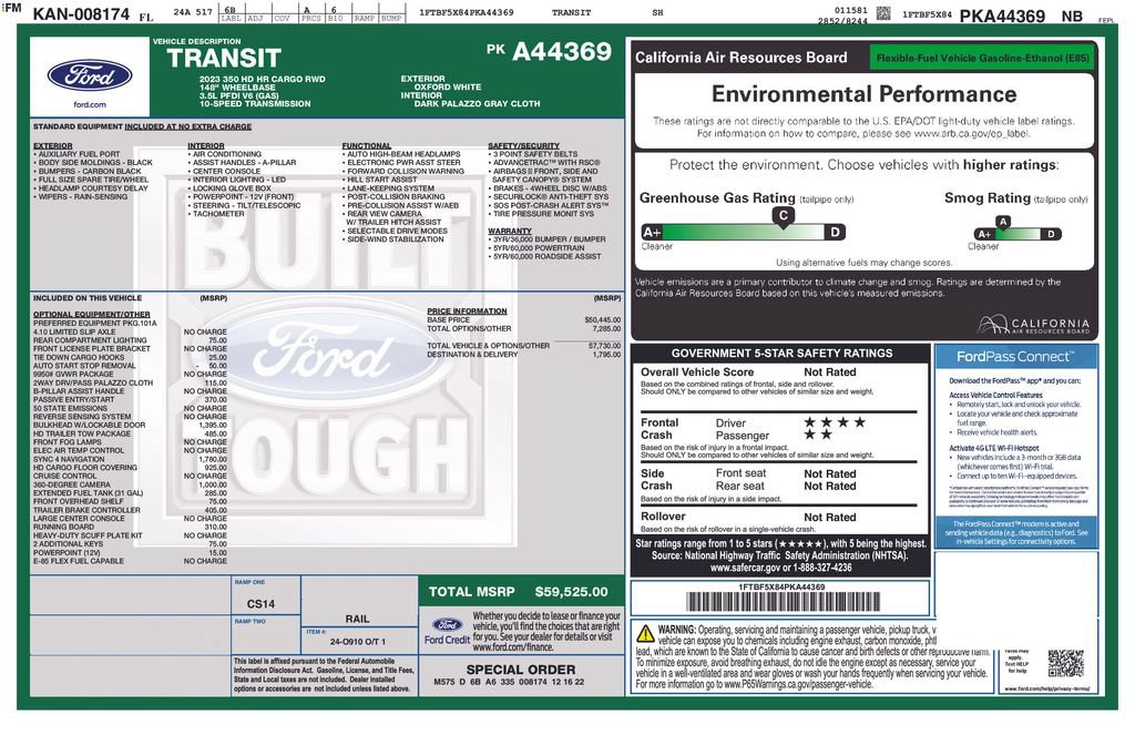 Used 2023 Ford Transit 350 148 High Roof RWD image 5
