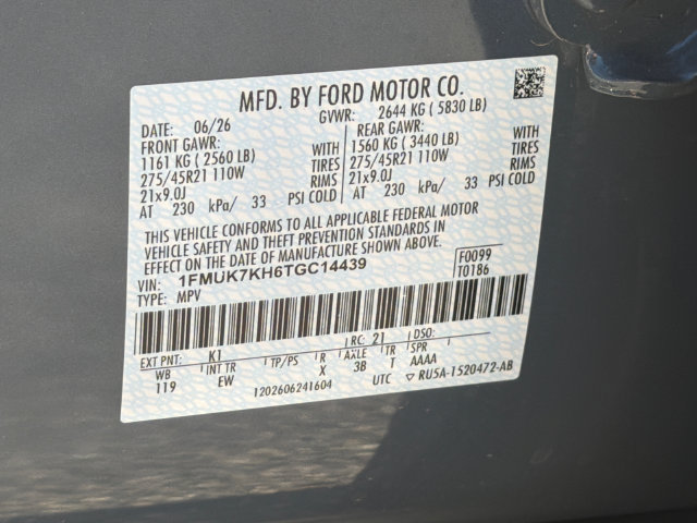 New 2026 Ford Explorer ST-Line w/ ST-Line Street Pack RWD image 35