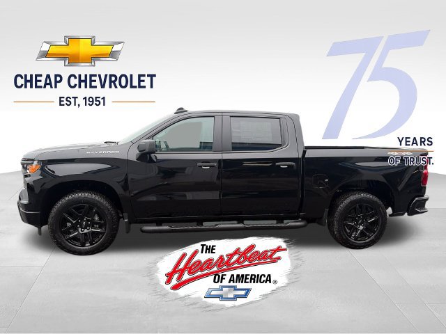 New 2026 Chevrolet Silverado 1500 Custom w/ Turbomax Blackout Package AWD/4WD image 2