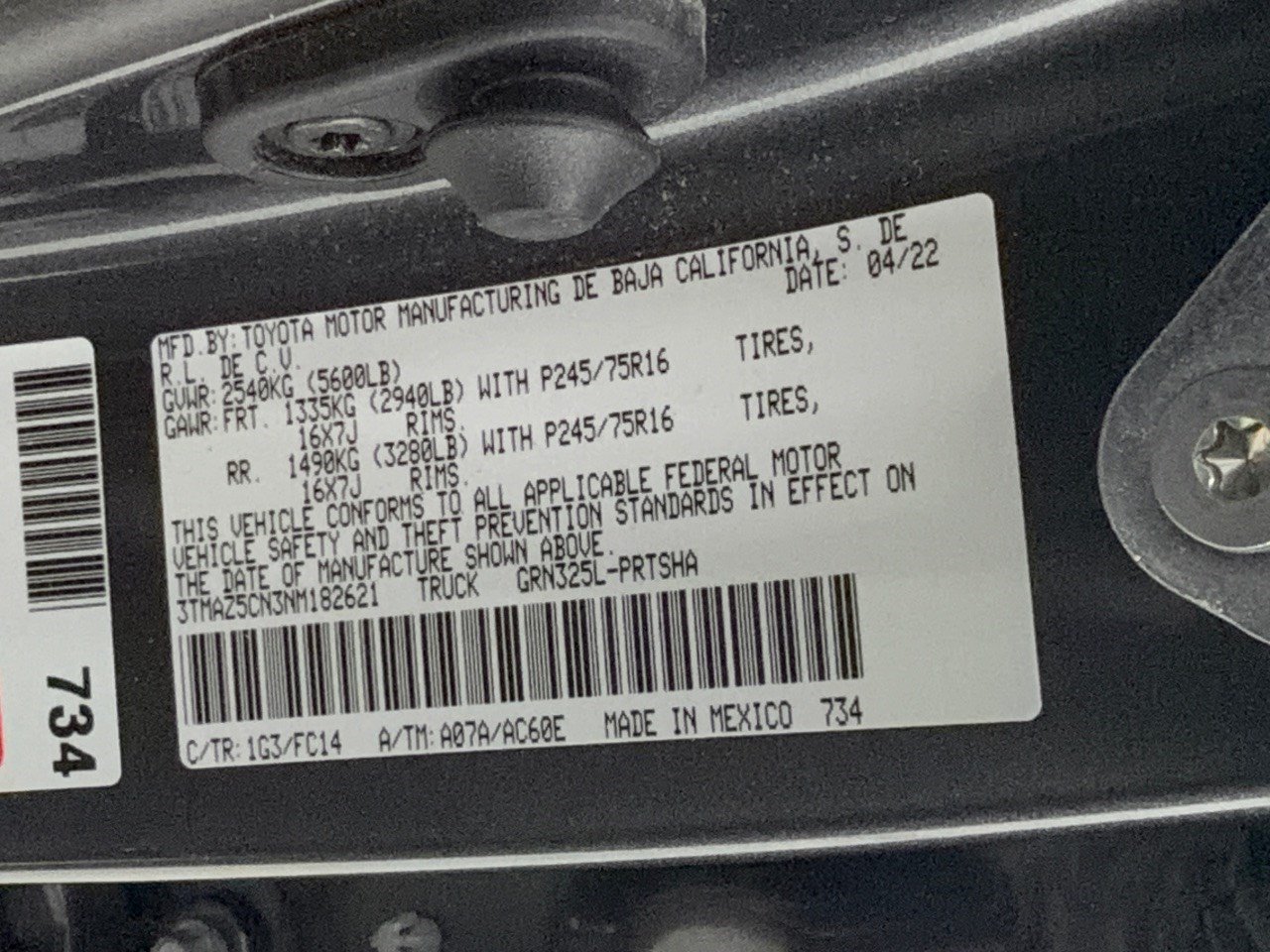 Used 2022 Toyota Tacoma SR5 RWD image 32