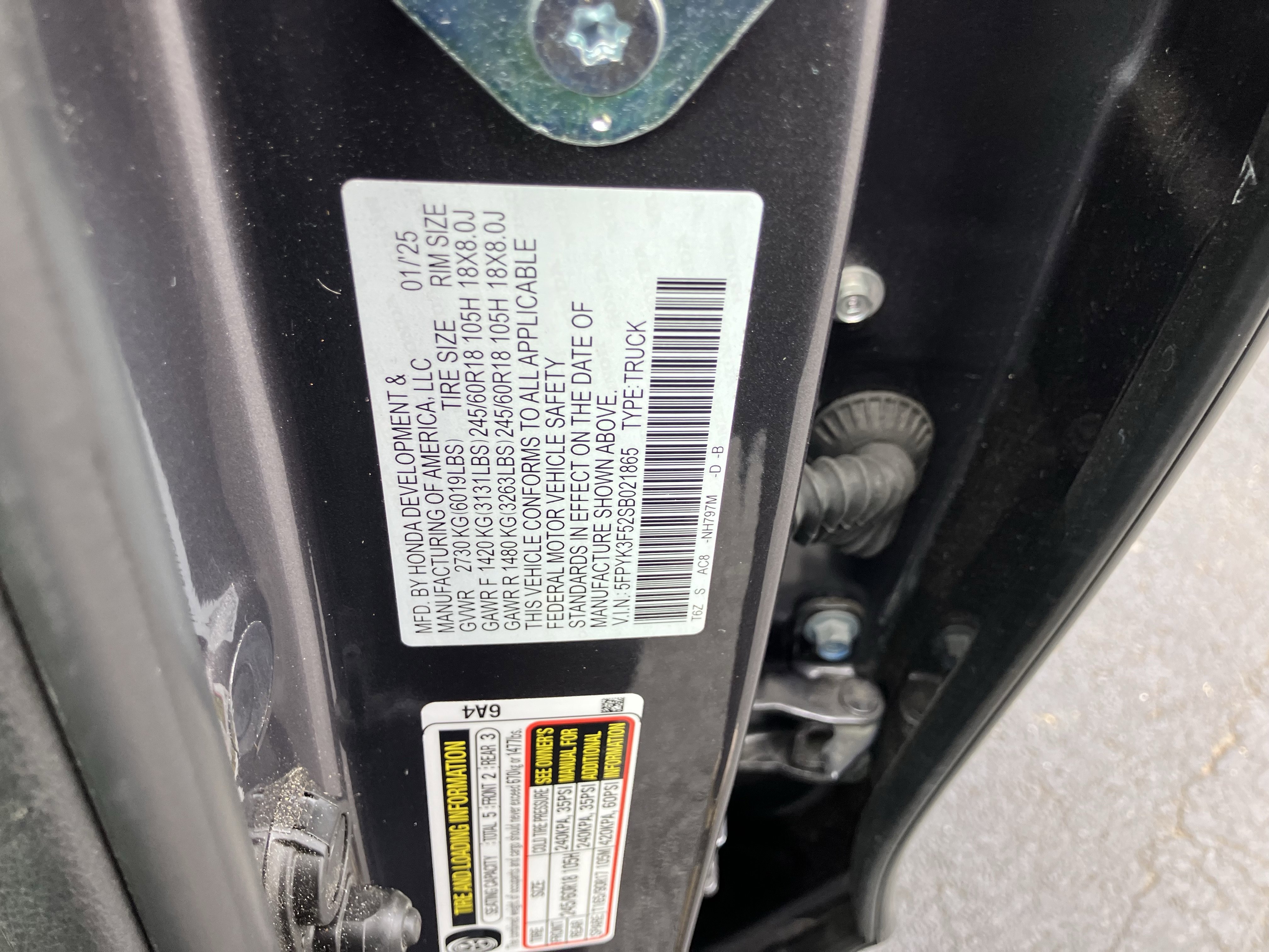 Certified 2025 Honda Ridgeline RTL image 30