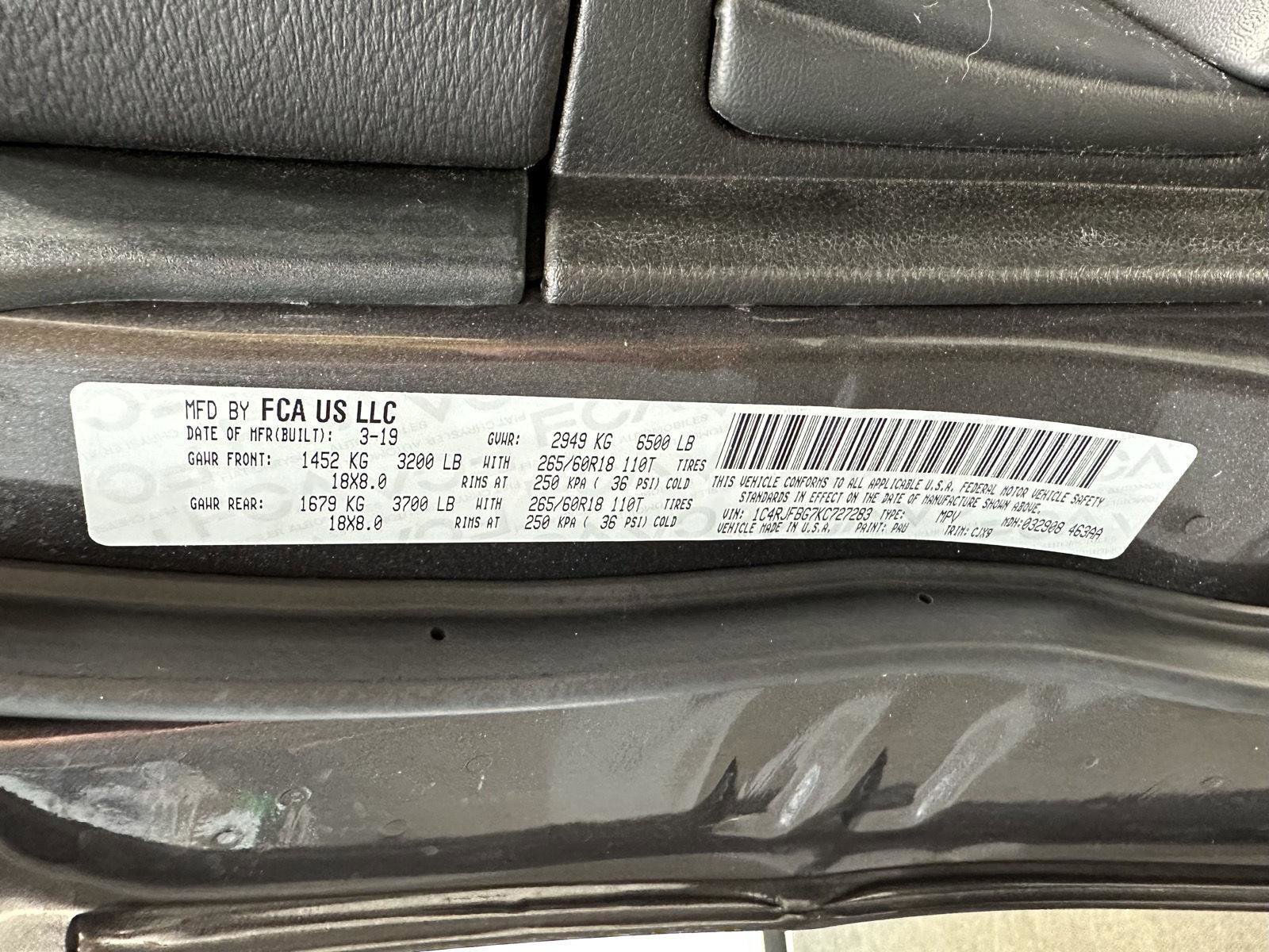 Used 2019 Jeep Grand Cherokee Limited w/ Trailer Tow Group IV AWD/4WD image 14