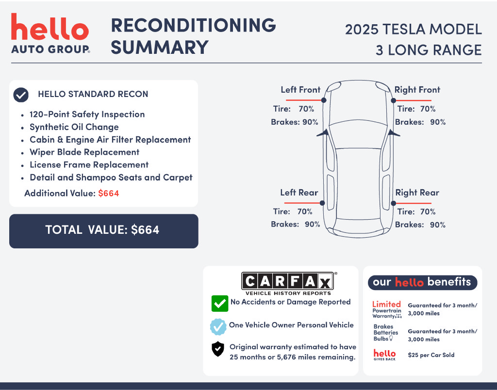 Used 2025 Tesla Model 3 Long Range RWD image 2