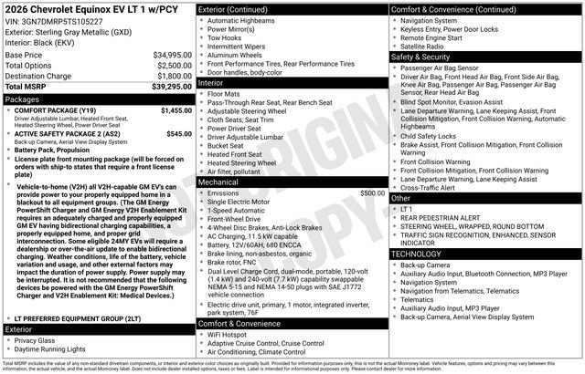 New 2026 Chevrolet Equinox EV LT w/ Comfort Package image 41