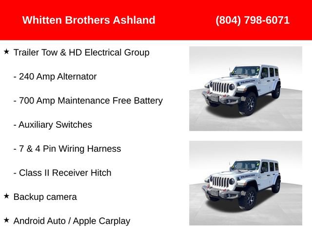 Used 2022 Jeep Wrangler Unlimited Rubicon w/ LED Lighting Group image 3