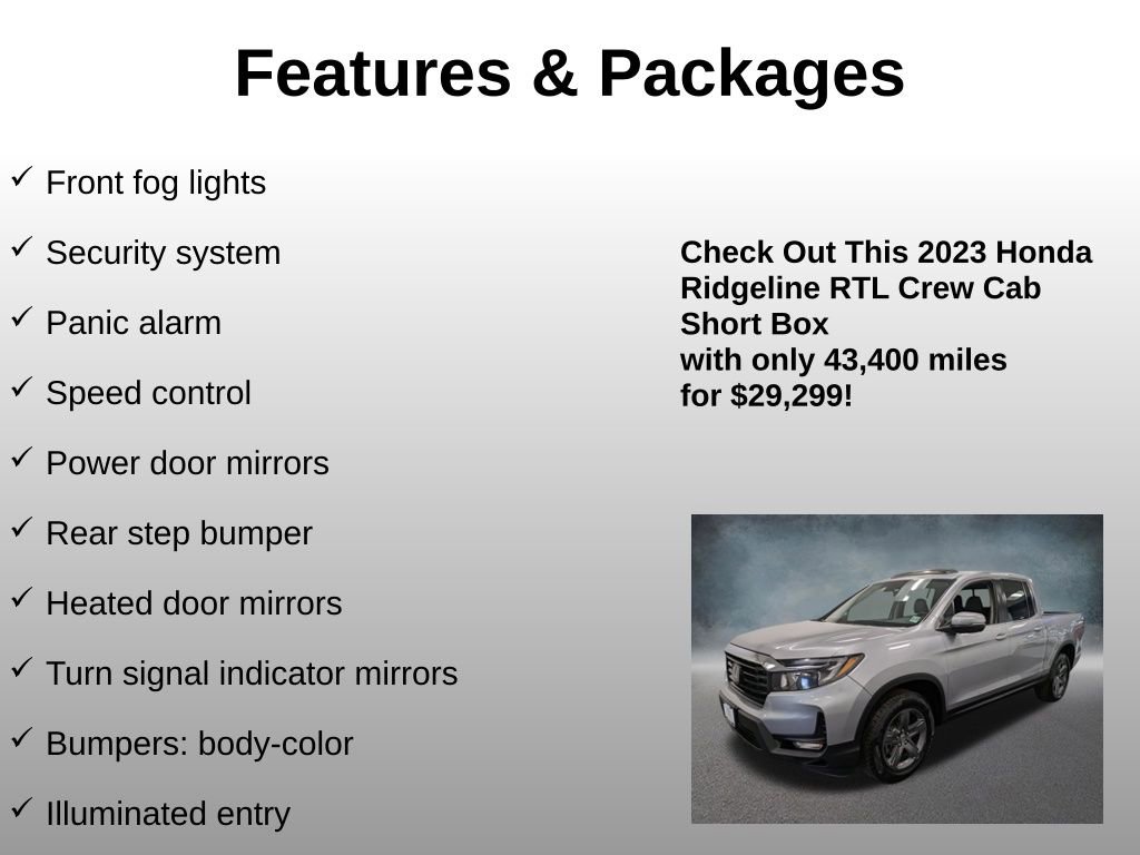 Used 2023 Honda Ridgeline RTL image 24