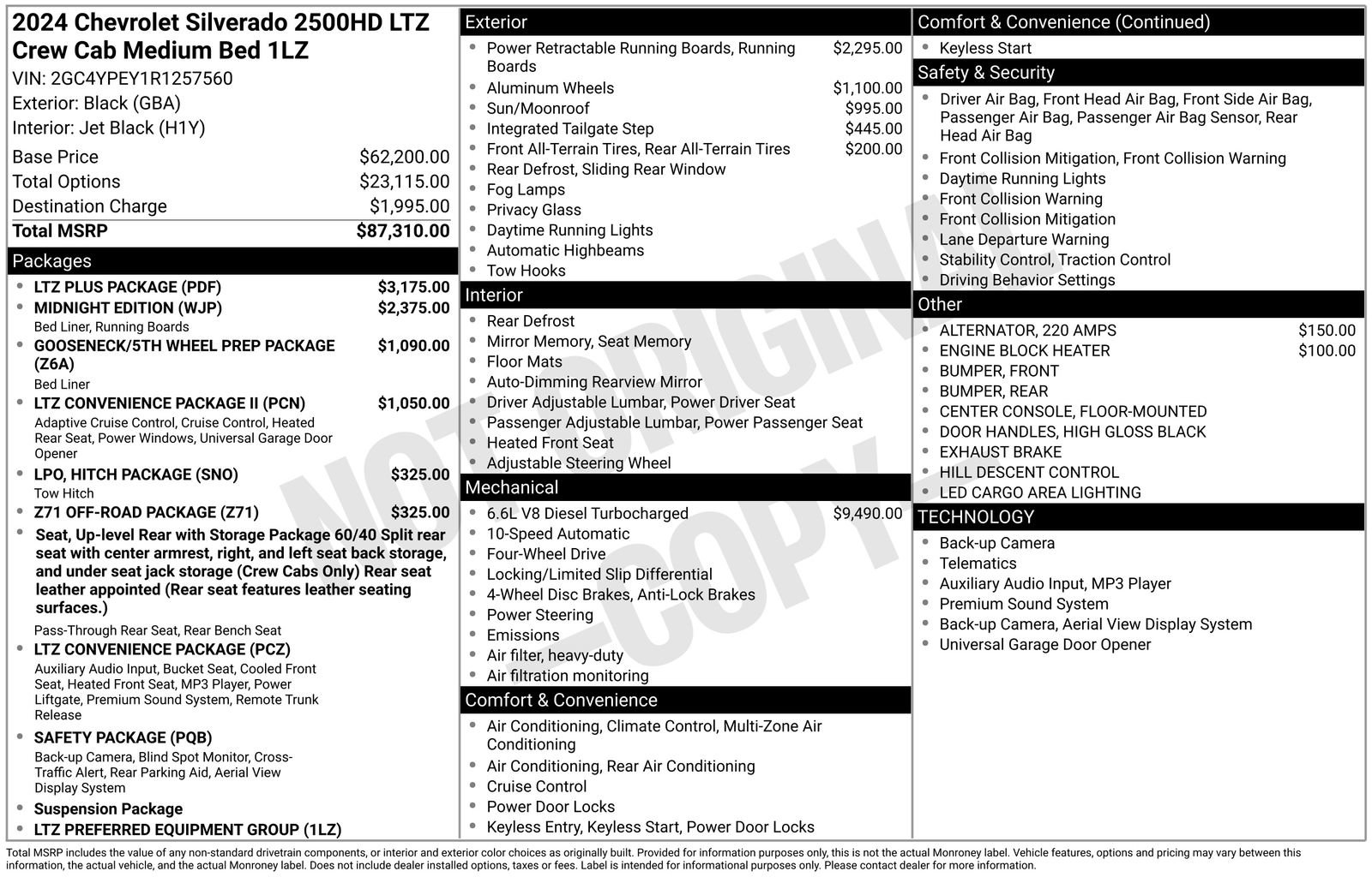 Used 2024 Chevrolet Silverado 2500 LTZ w/ LTZ Plus Package image 52