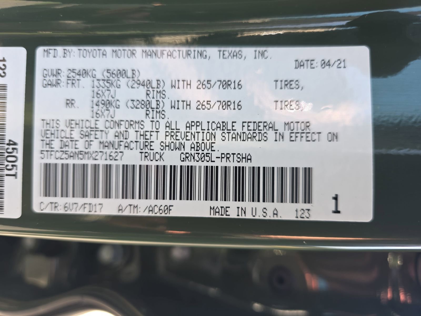 Used 2021 Toyota Tacoma TRD Off-Road image 34