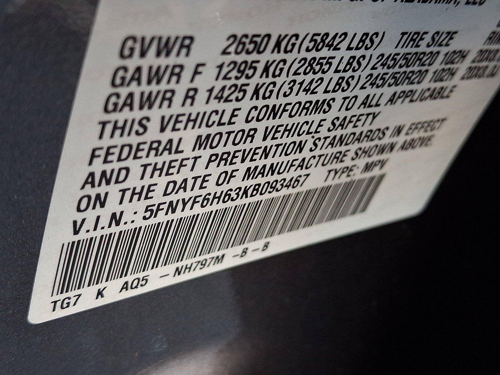 Used 2019 Honda Pilot Touring image 32