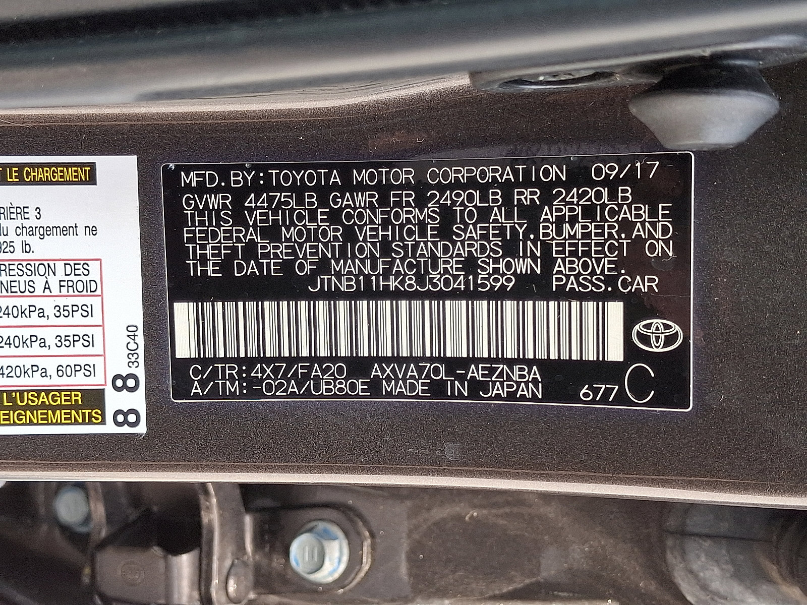 Used 2018 Toyota Camry LE FWD image 26