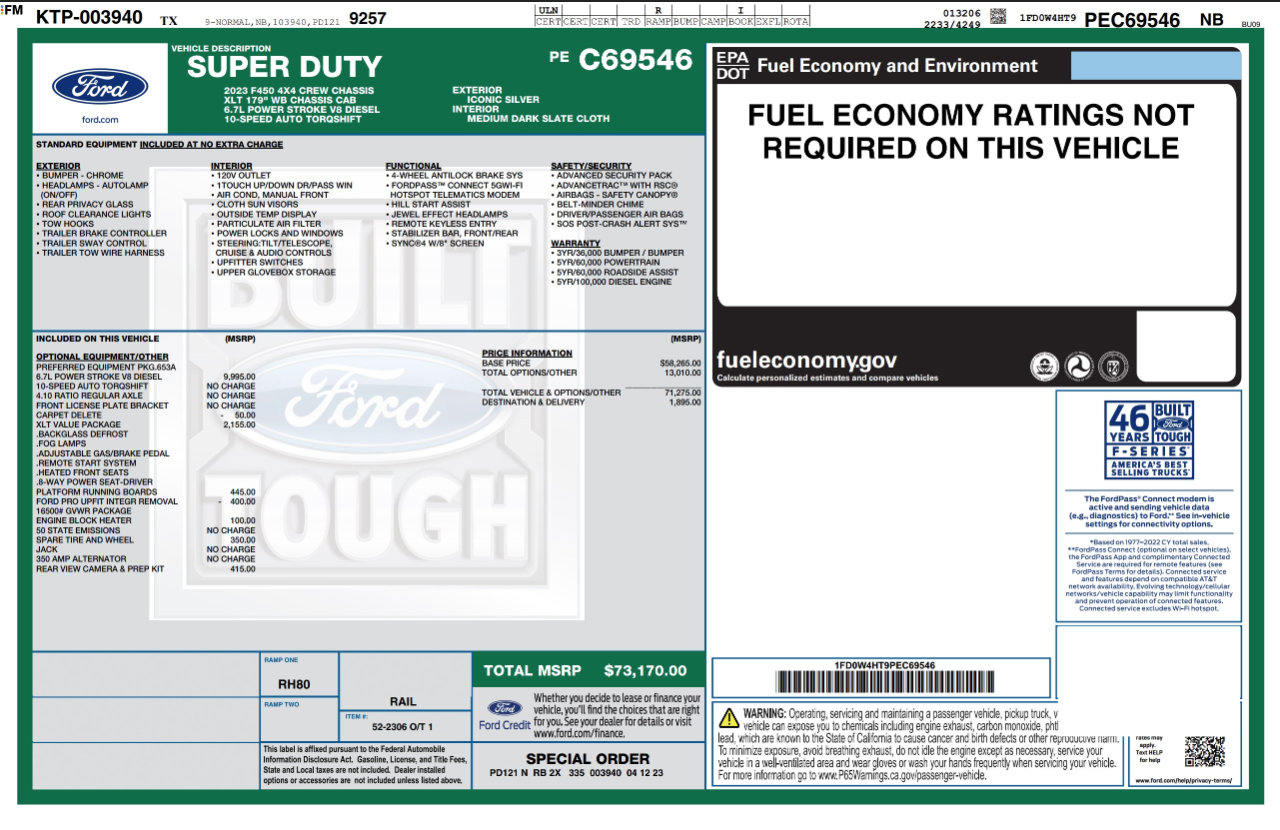 Used 2023 Ford F450 XLT w/ XLT Value Package image 4