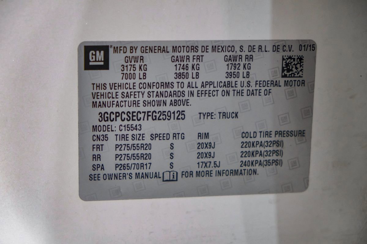 Used 2015 Chevrolet Silverado 1500 LTZ w/ Texas Edition, 1LZ Trim image 61