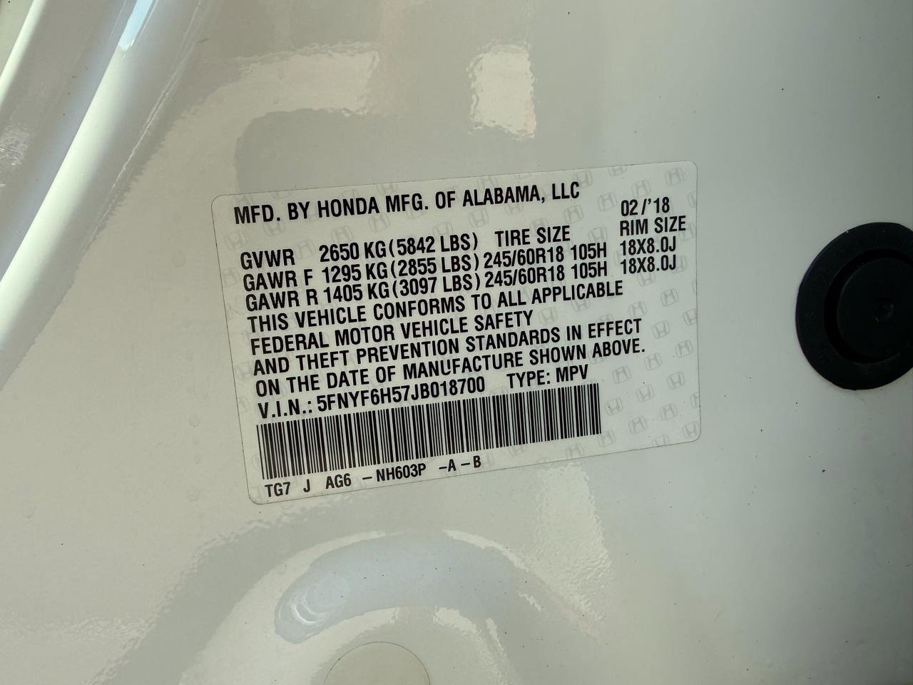 Used 2018 Honda Pilot EX-L image 18