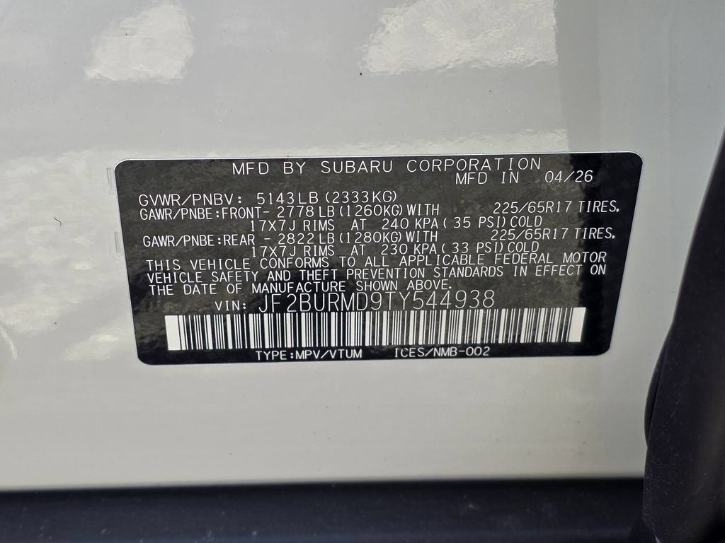New 2026 Subaru Outback Wilderness AWD/4WD image 32