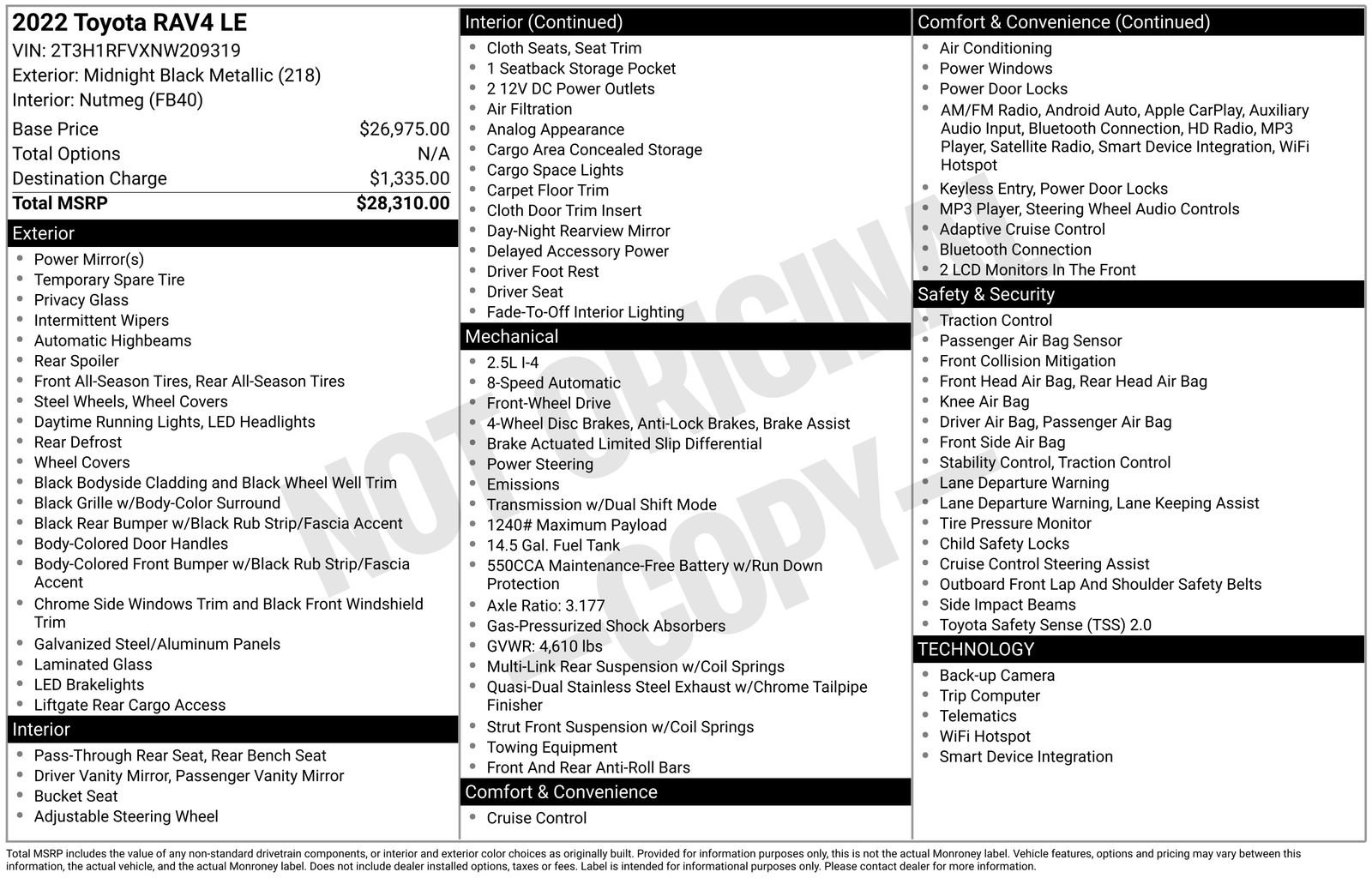 Used 2022 Toyota RAV4 LE image 41