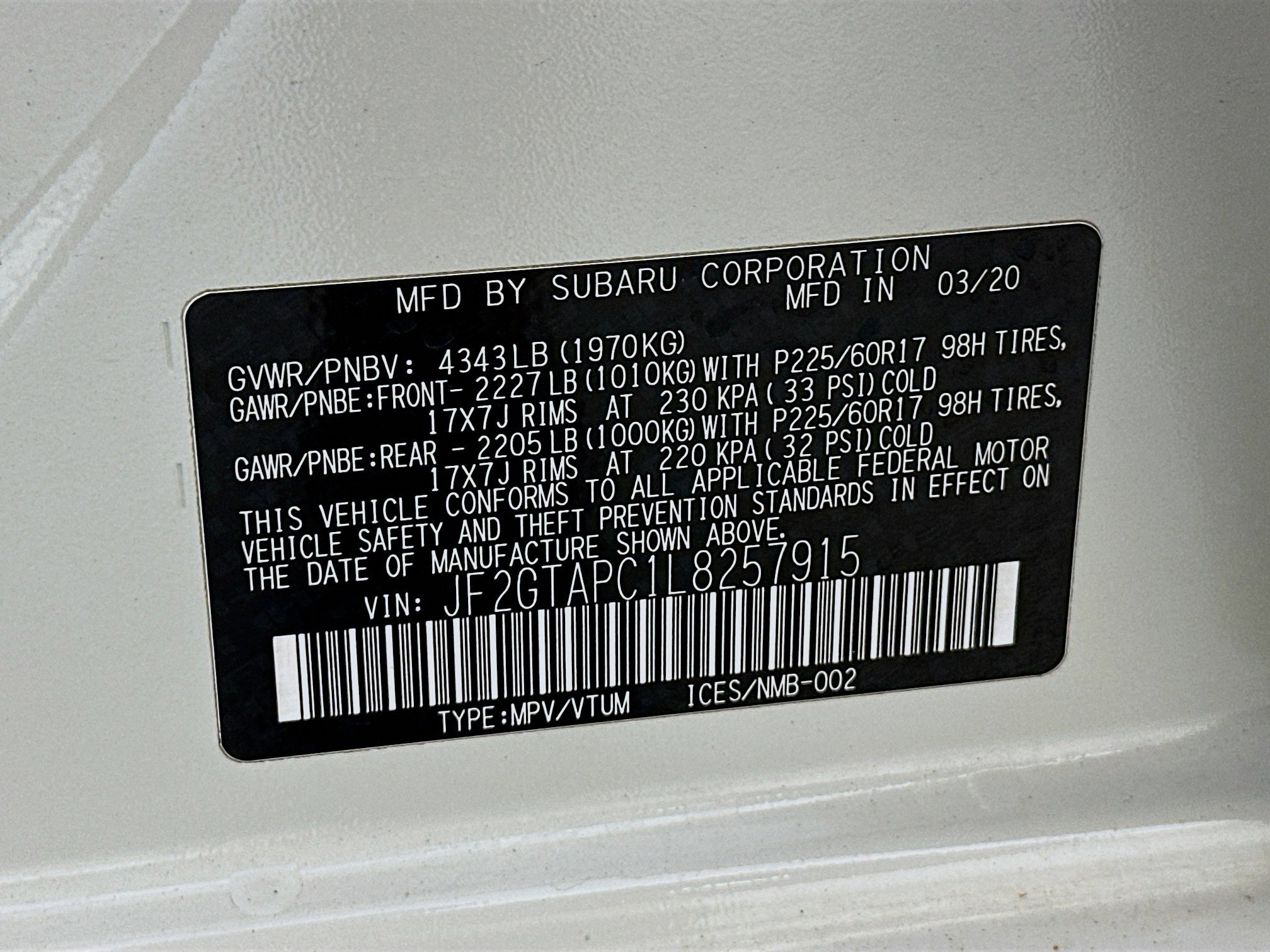 Used 2020 Subaru Crosstrek 2.0i Premium w/ Popular Package #3 image 12