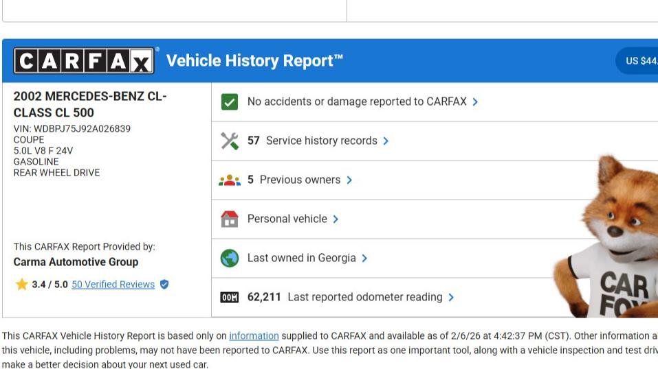 Used 2002 Mercedes-Benz CL 500 image 14