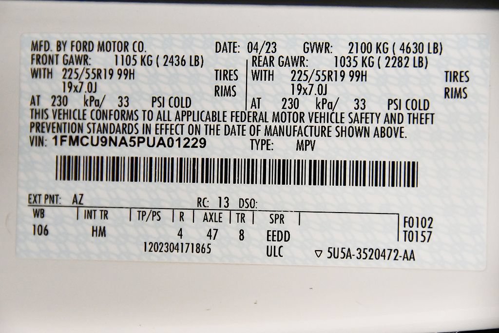 Used 2023 Ford Escape ST-Line Select w/ Tech Pack #2 AWD/4WD image 14