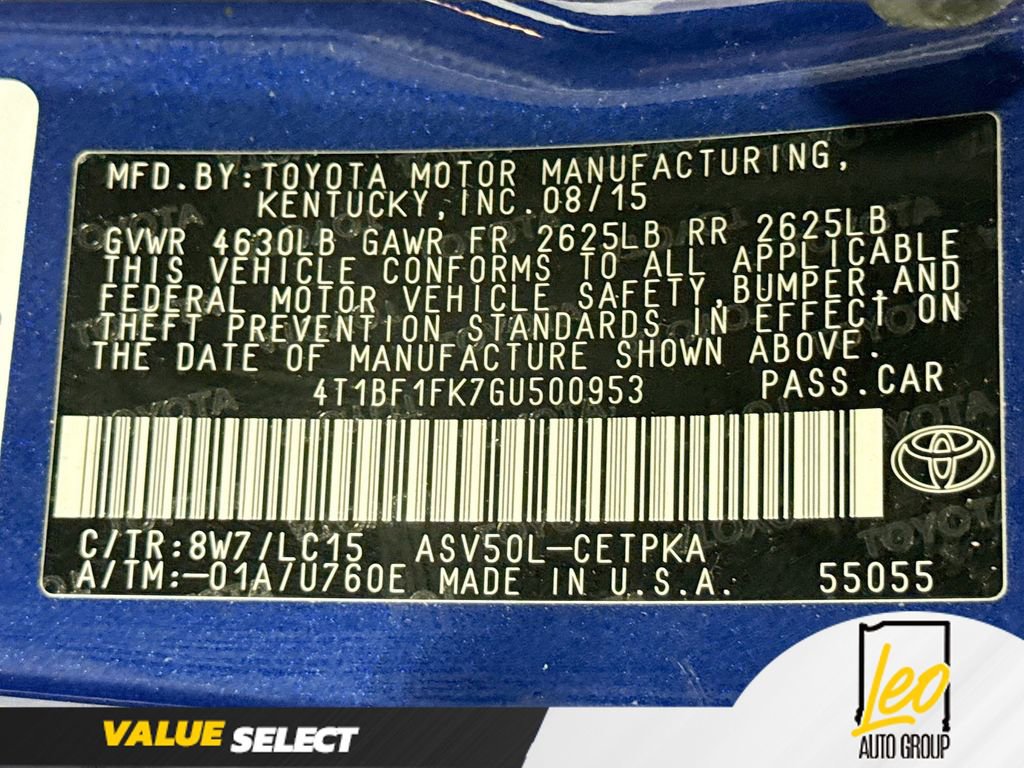 Used 2016 Toyota Camry XSE FWD image 31