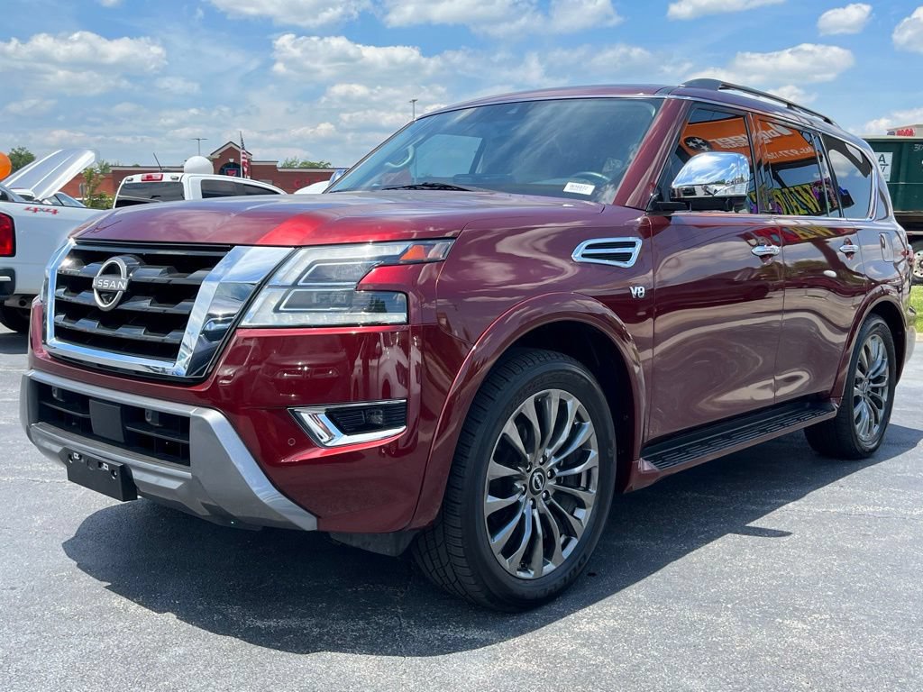 Used 2021 Nissan Armada Platinum w/ Captain's Chairs Package RWD image 3