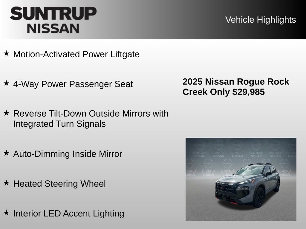 Used 2025 Nissan Rogue SV w/ Rock Creek Premium Package AWD/4WD image 16