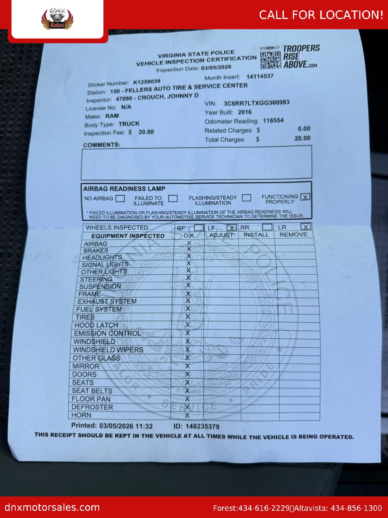 Used 2016 RAM 1500 Big Horn image 46