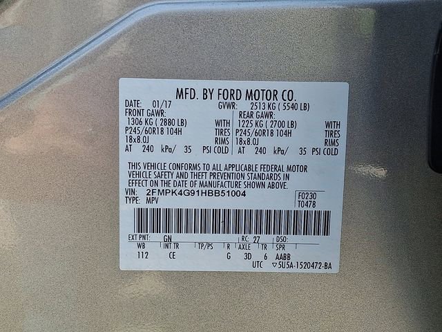 Used 2017 Ford Edge SE AWD/4WD image 25