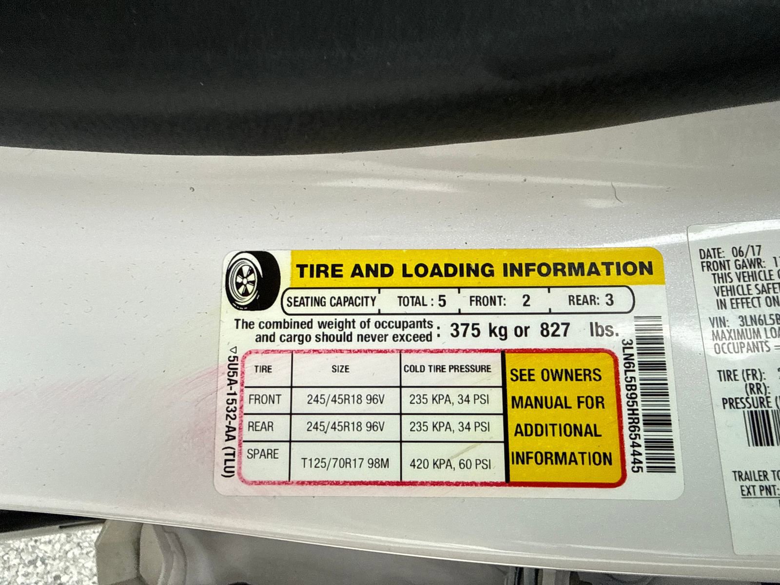 Used 2017 Lincoln MKZ Premiere AWD/4WD image 53