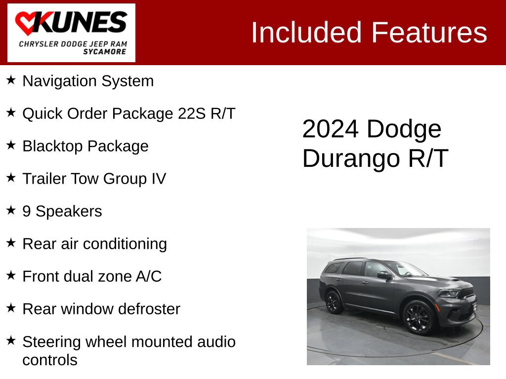 Used 2024 Dodge Durango R/T w/ Blacktop Package AWD/4WD image 3