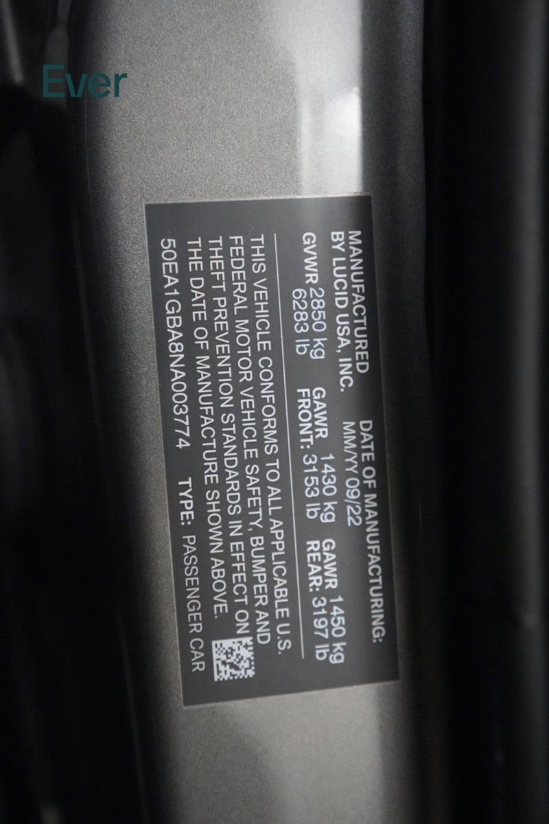 Used 2022 Lucid Air Grand Touring image 27