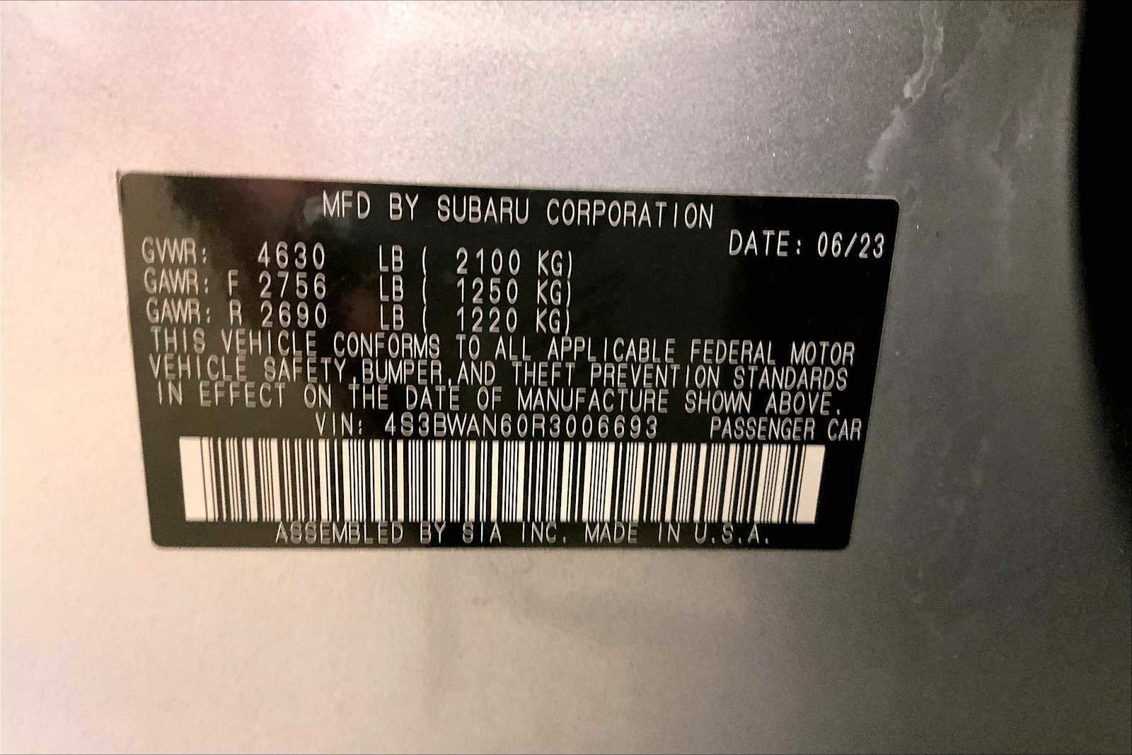 Certified 2024 Subaru Legacy Limited image 34
