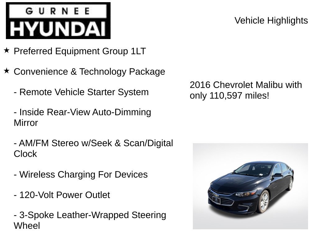 Used 2016 Chevrolet Malibu LT FWD image 7